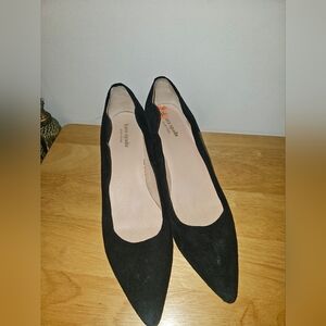 Kate Spade Black Suede Heels